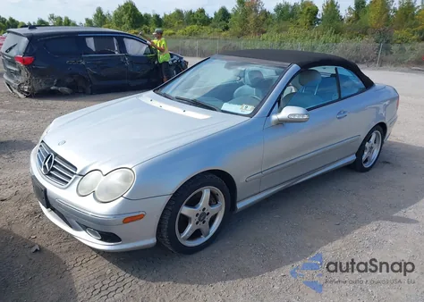 2004 Mercedes-Benz Clk 500 из США, поврежденный, VIN WDBTK75G74T026443